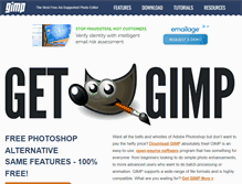 Tablet Screenshot of getgimp.com